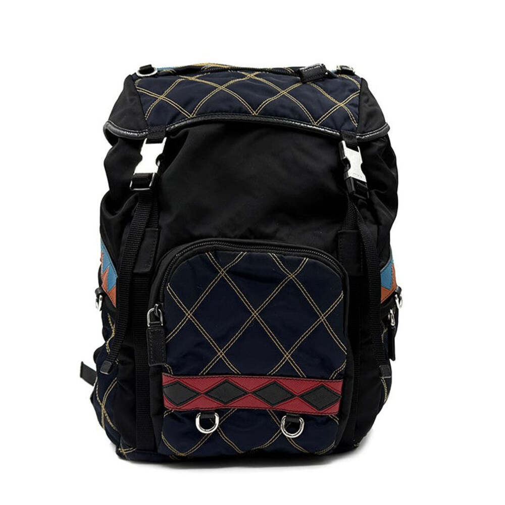 Prada Tessuto Patchwork Backpack #352623F56B